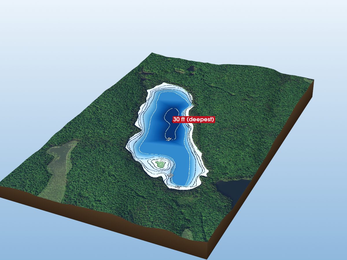 Depth map of David Lake