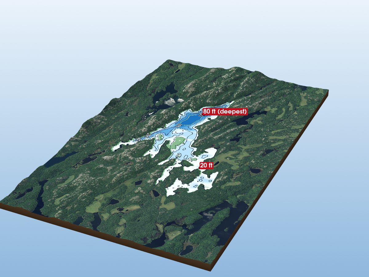 Depth map of David Lake