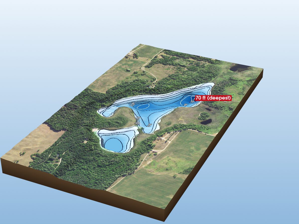 Depth map of Deep Lake