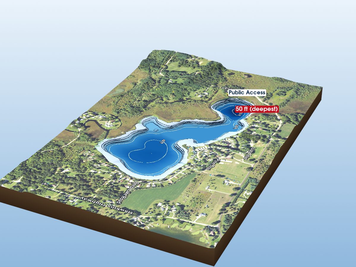 Depth map of Deep Lake