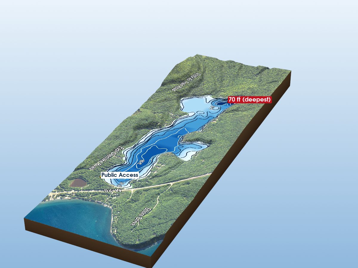 Depth map of Deer Lake