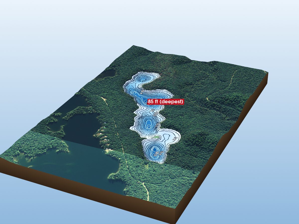 Depth map of Deer Lake