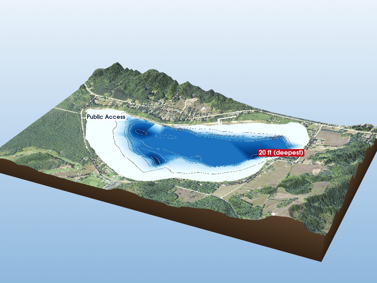 Depth map of Deer Lake