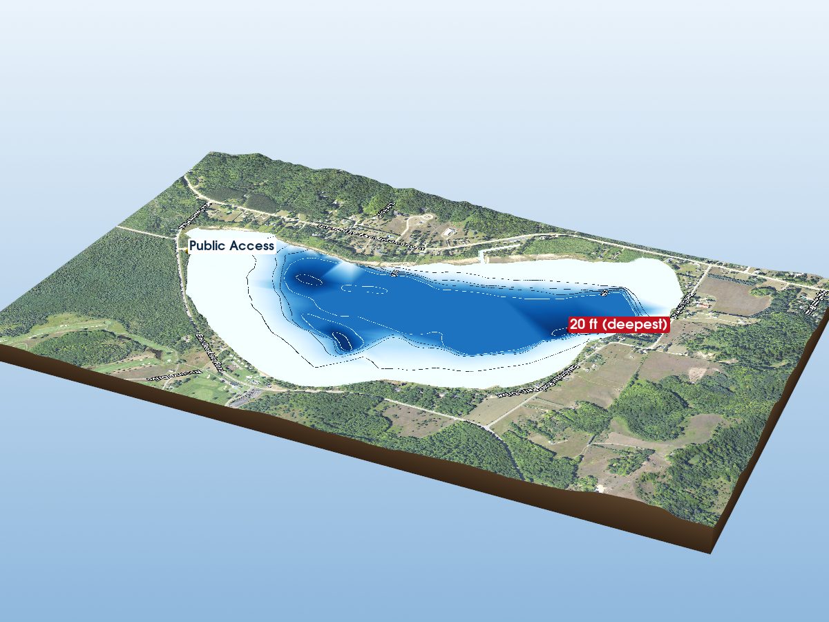 Depth map of Deer Lake