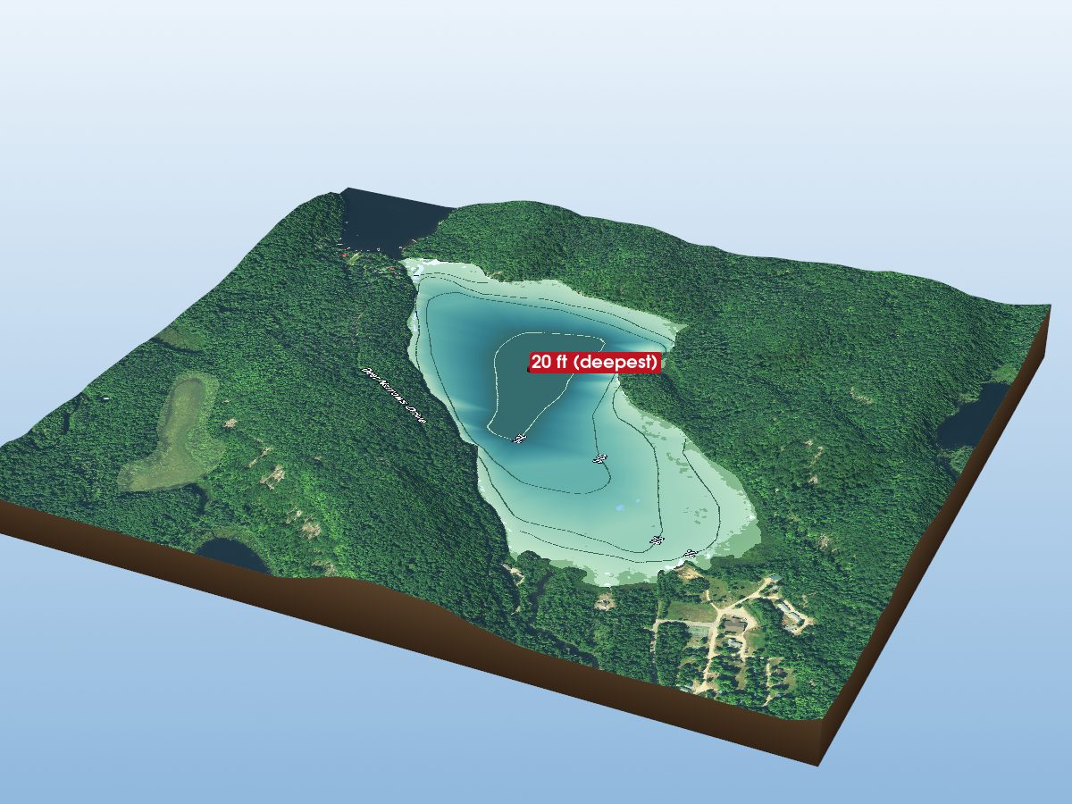Depth map of Deer Lake