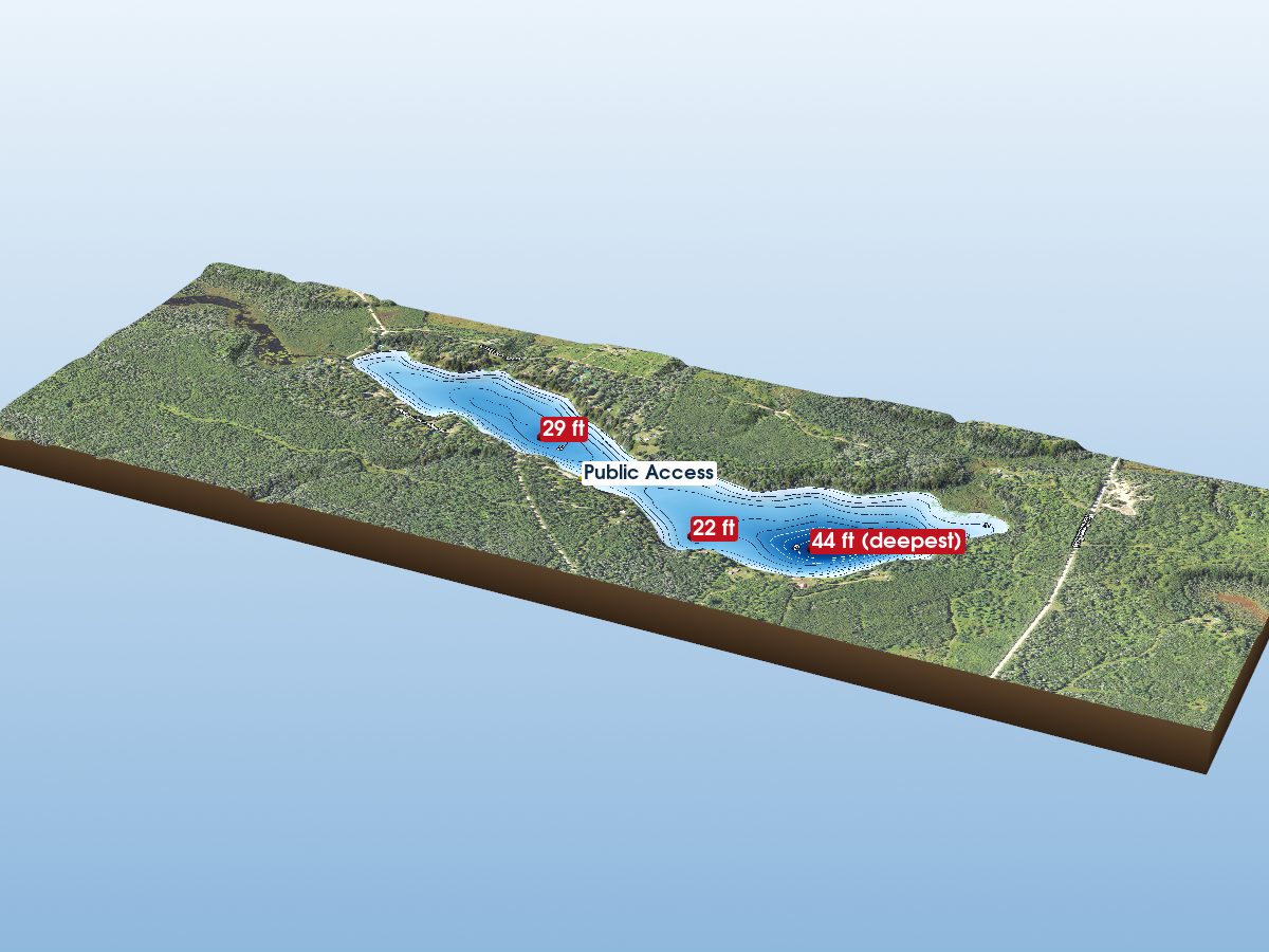 Depth map of Deer Lake