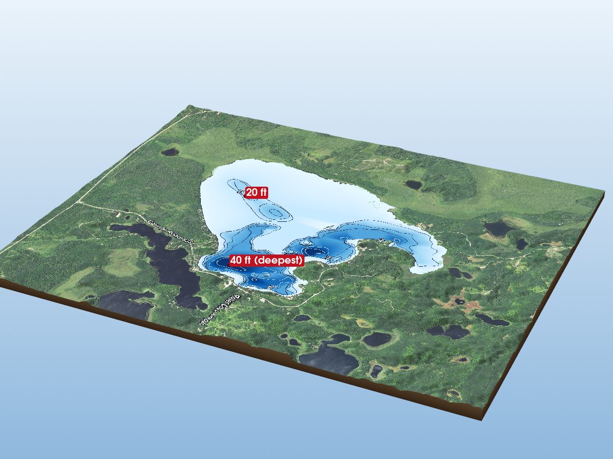 Depth map of Deer Lake