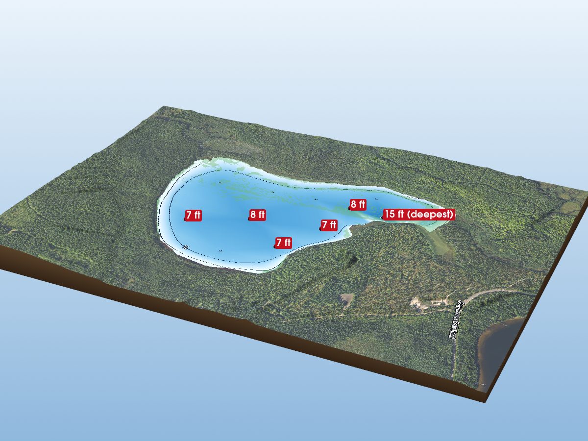 Depth map of Deer Lake