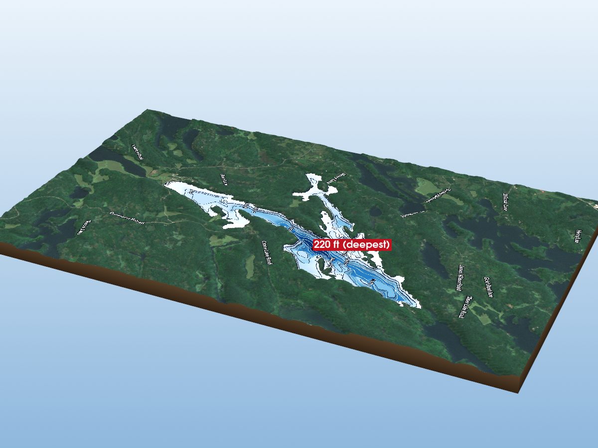 Depth map of Desert Lake