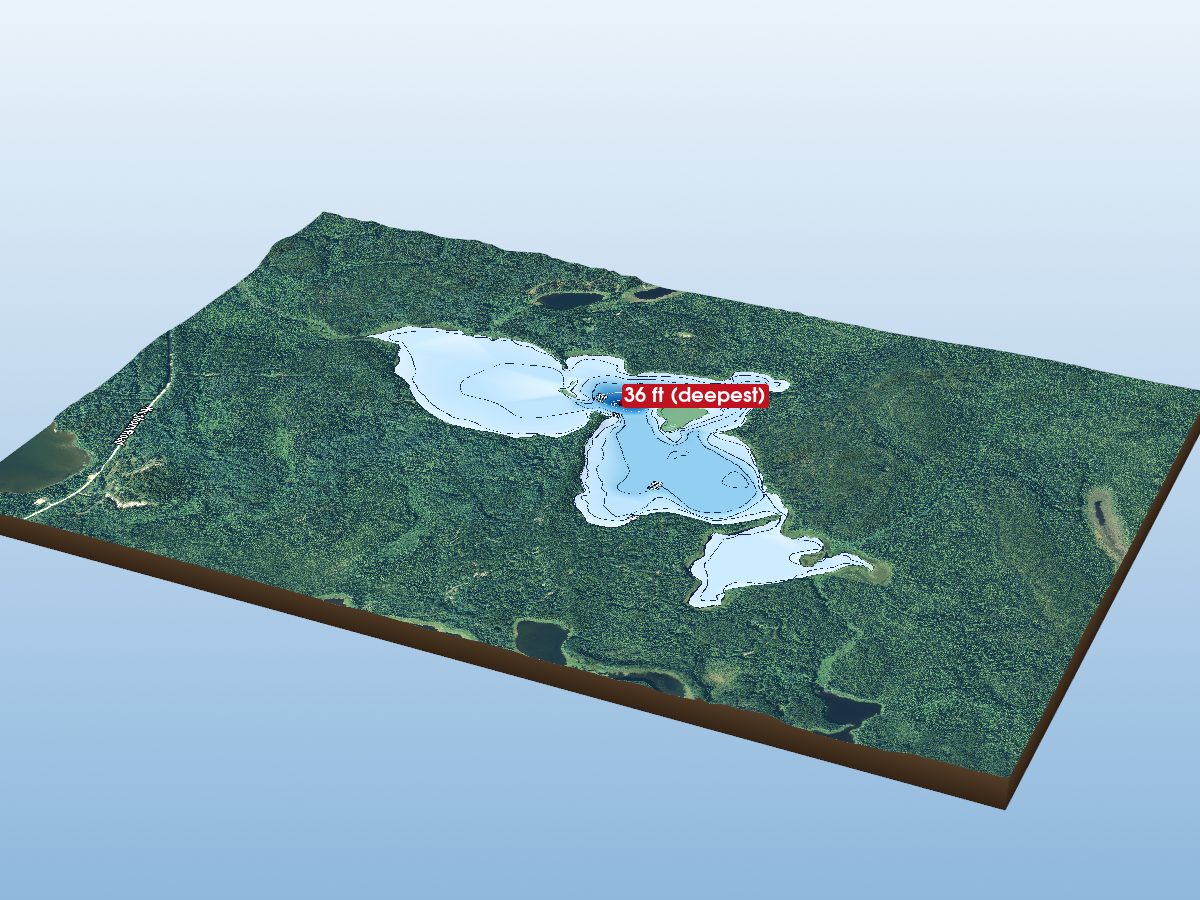 Depth map of Dilla Lake