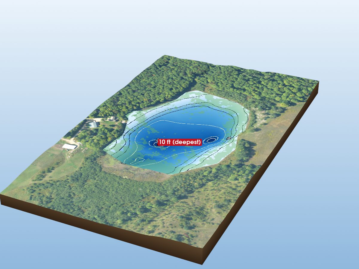Depth map of Double Lake