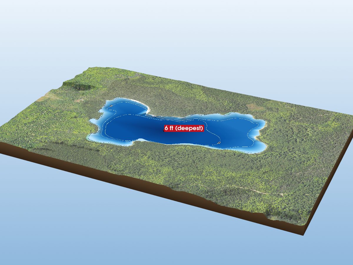 Depth map of Dry Lake