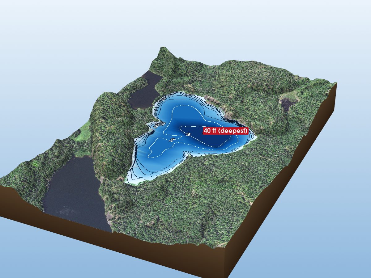 Depth map of Dry Lake