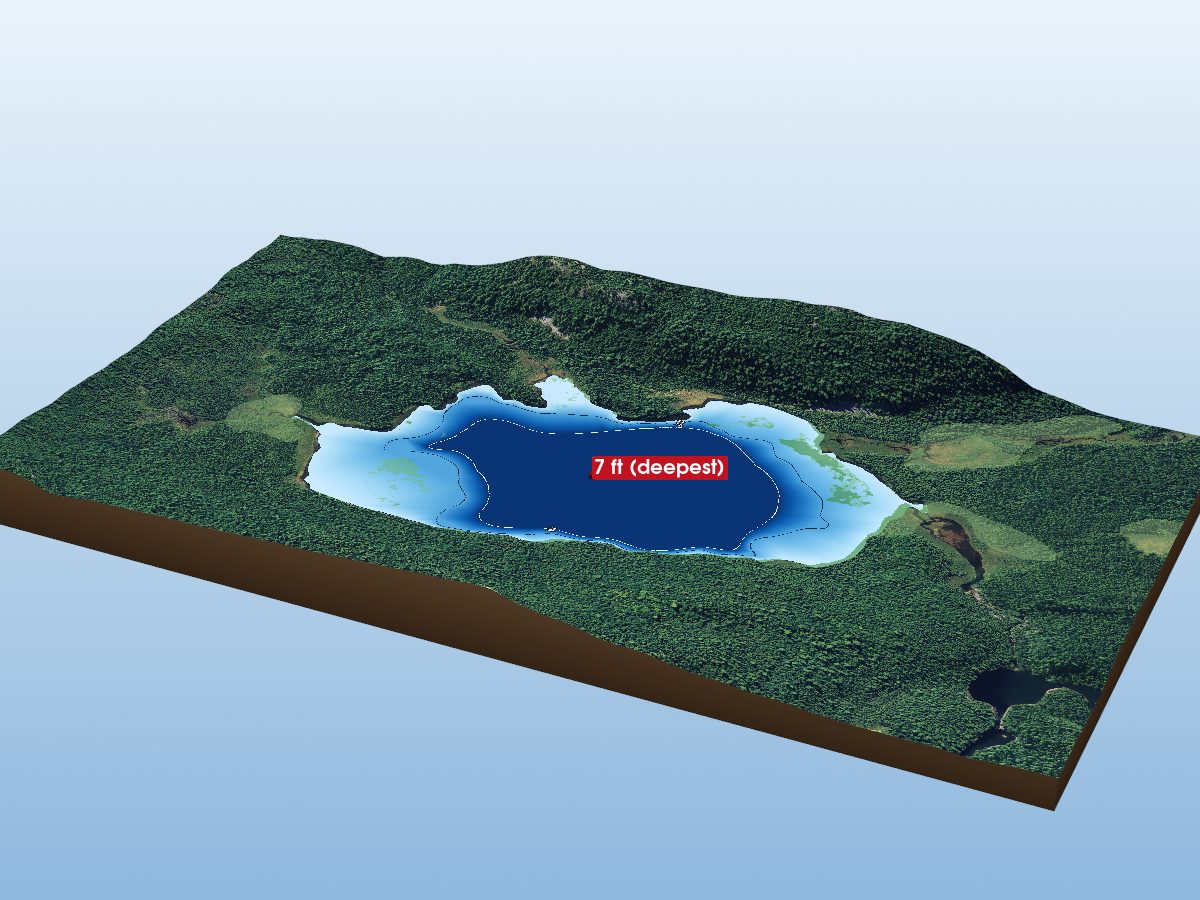 Depth map of Dry Lake