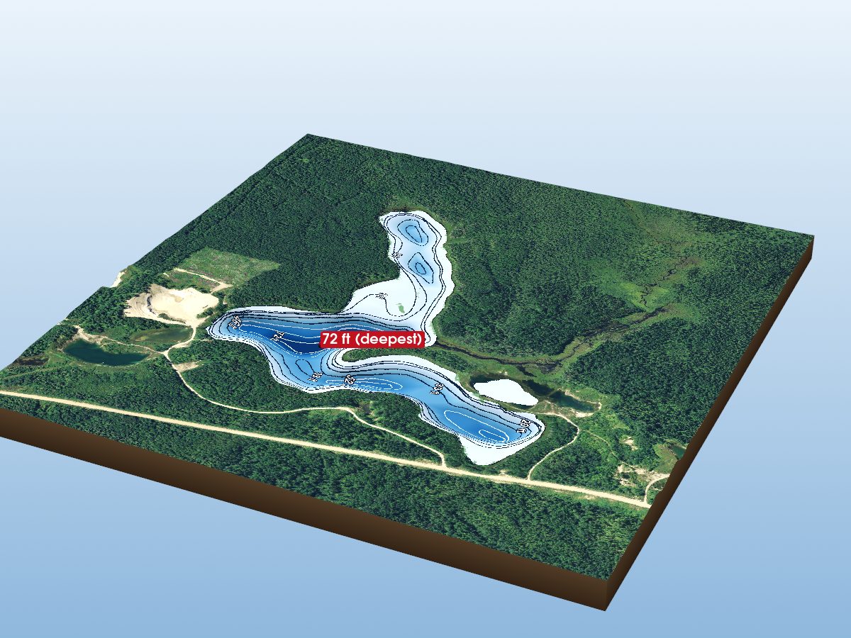 Depth map of Duck Lake