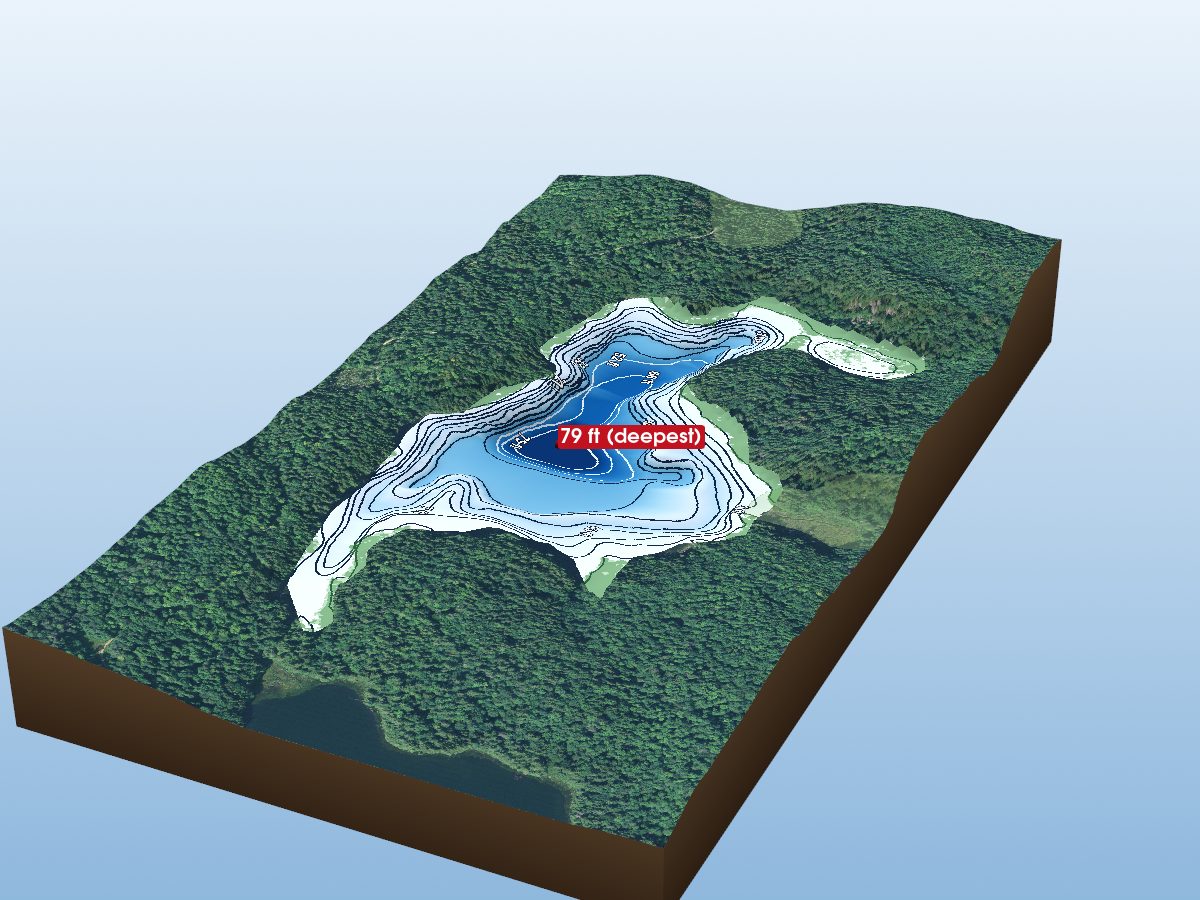 Depth map of Duck Lake
