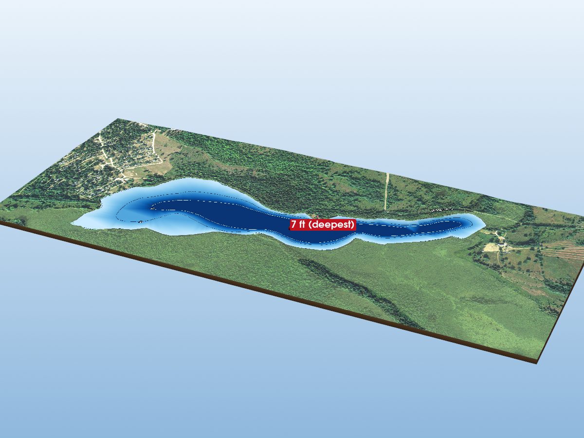 Depth map of Duck Lake