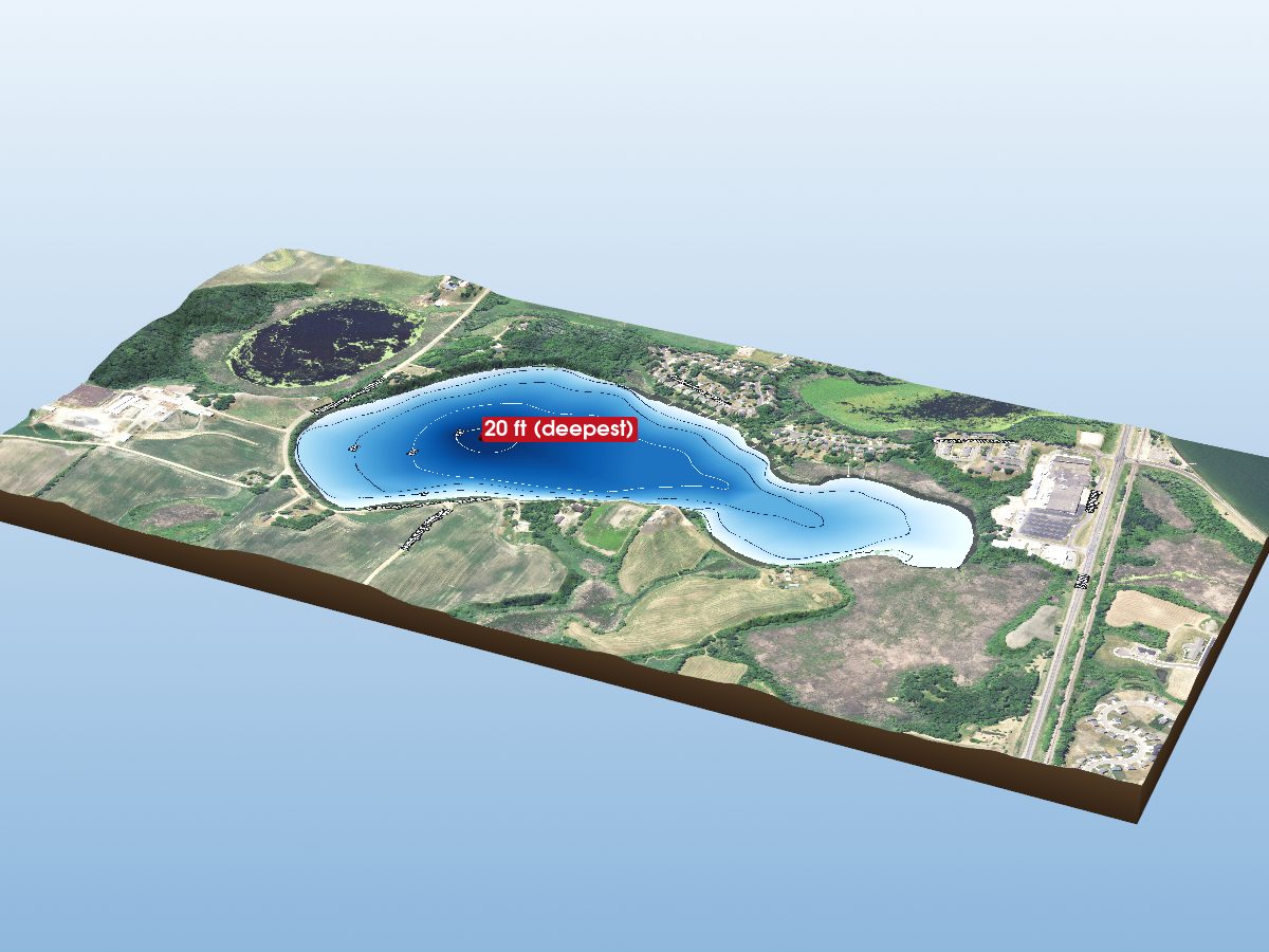Depth map of Dutch Lake