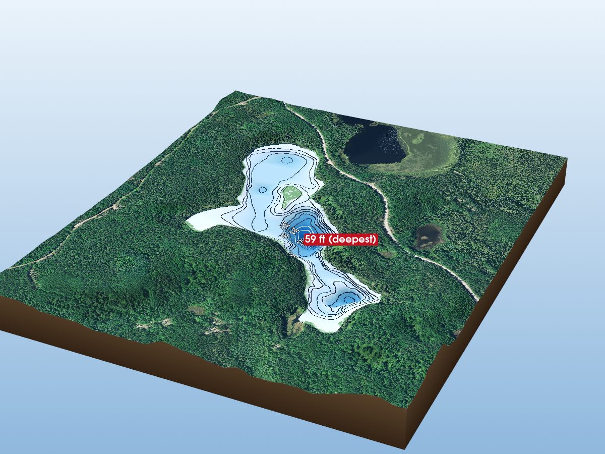 Depth map of E-11 Lake