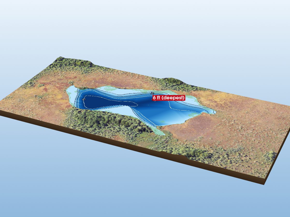 Depth map of East Lake