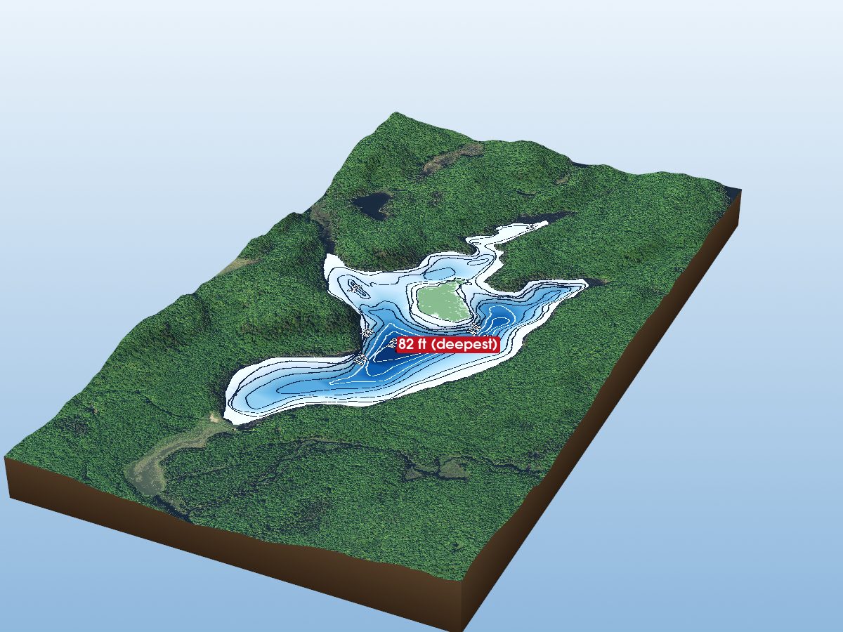 Depth map of East Lake