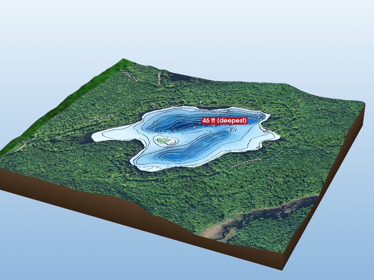 Depth map of East Lake