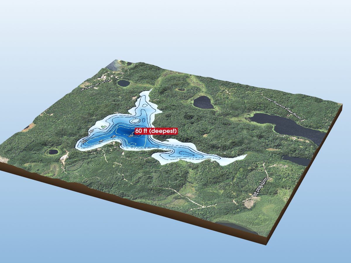 Depth map of East Lake
