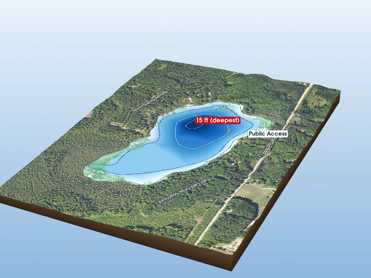 Depth map of East Lake