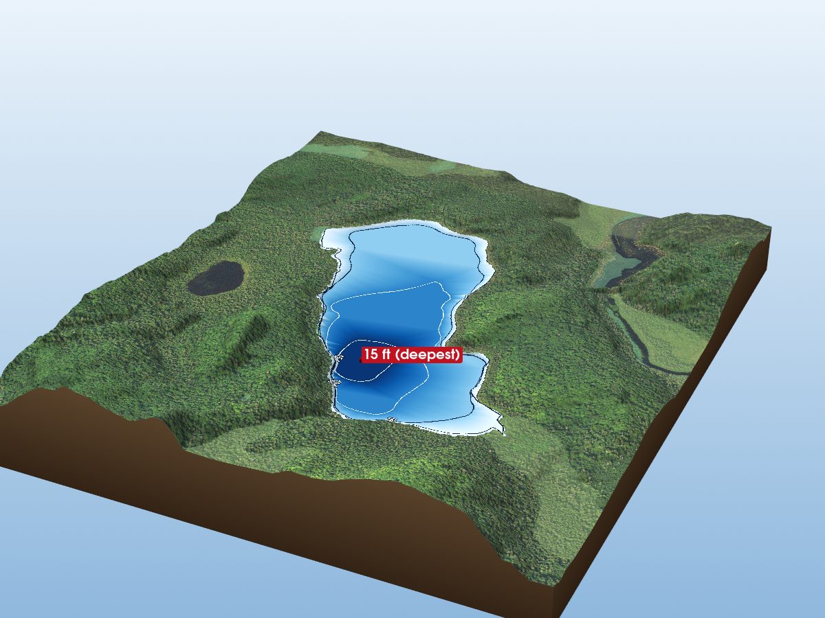 Depth map of East Lake
