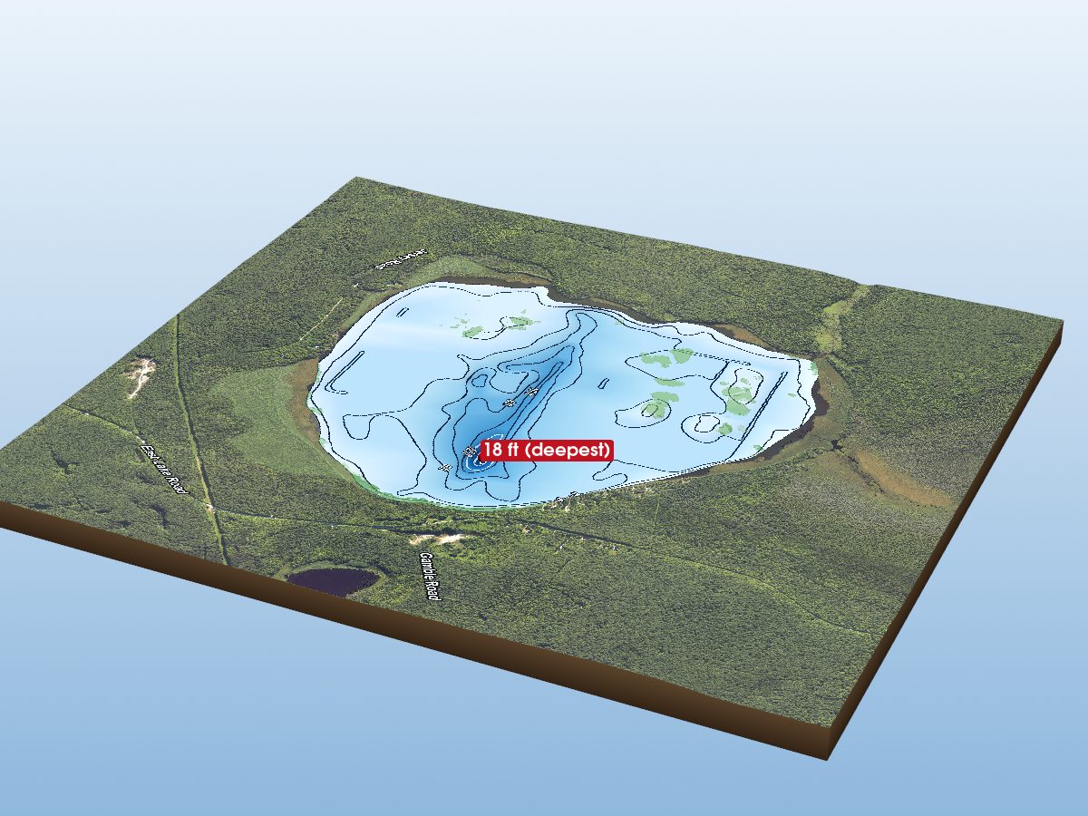 Depth map of East Lake