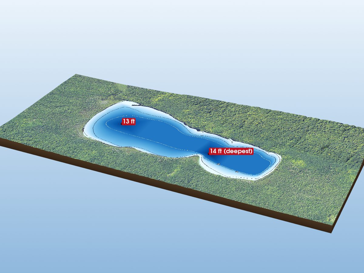 Depth map of Echo Lake