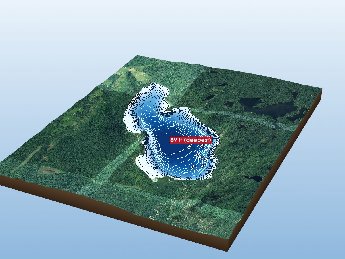 Depth map of Echo Lake