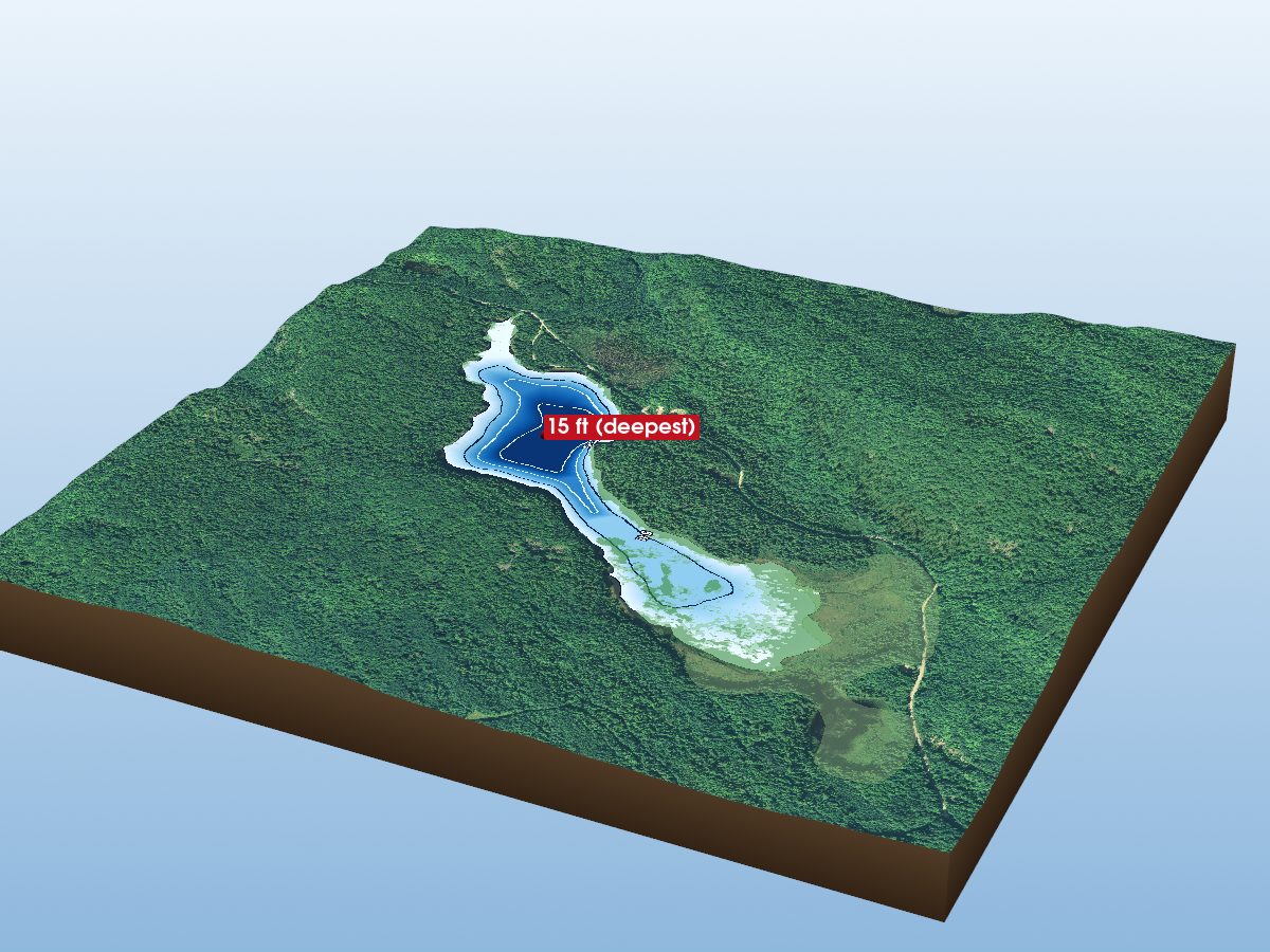 Depth map of Echo Lake