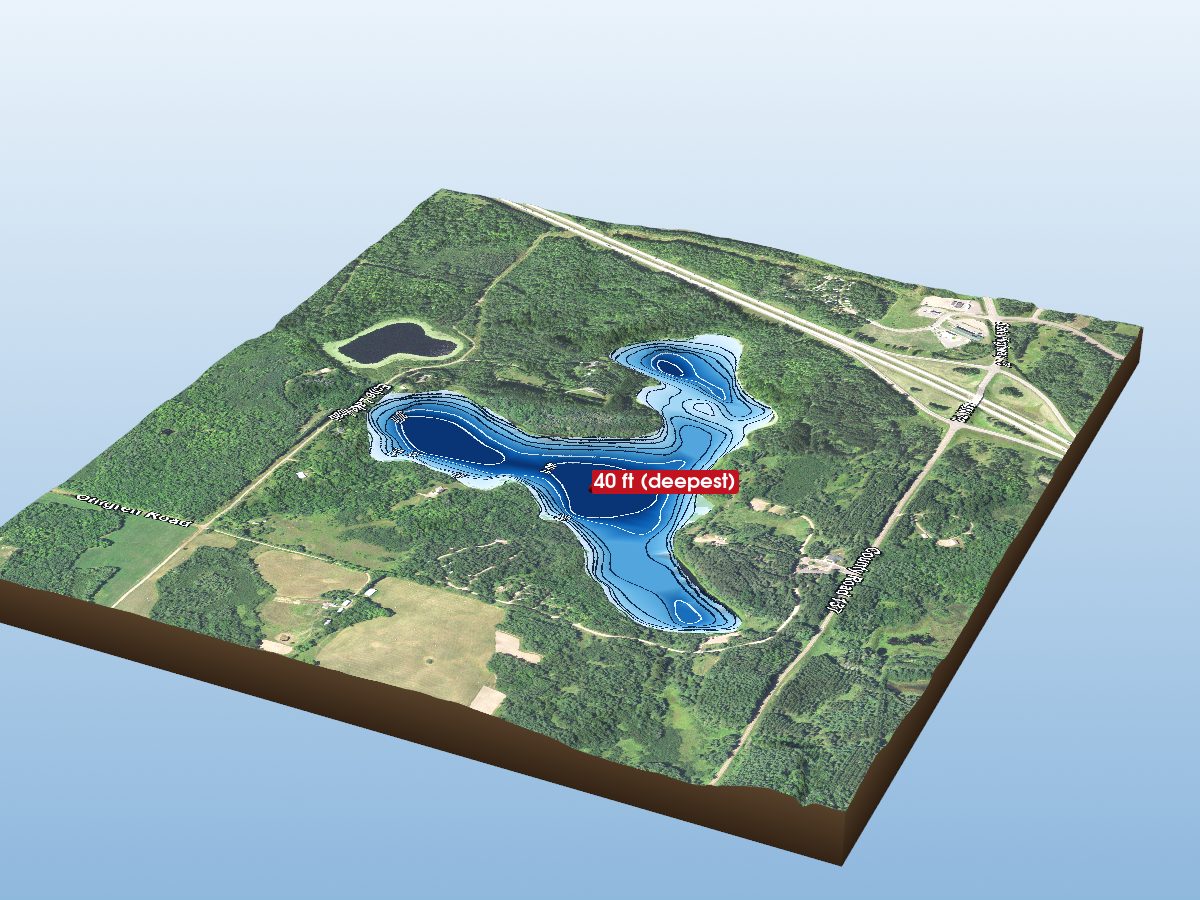 Depth map of Echo Lake