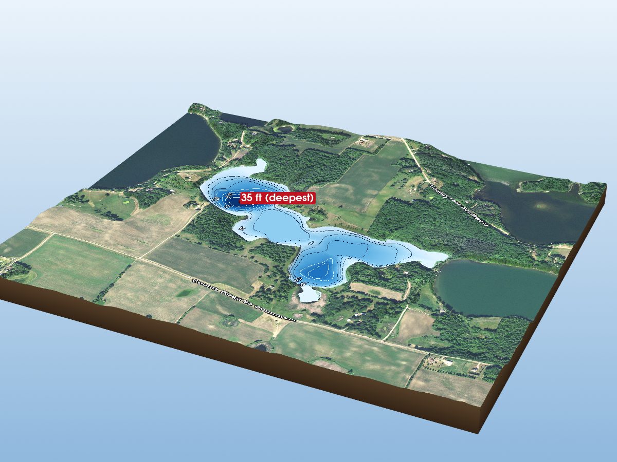 Depth map of Echo Lake