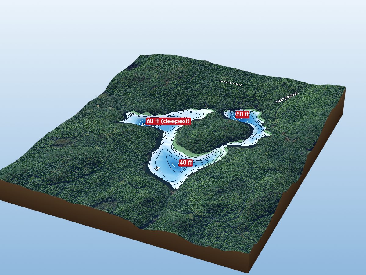 Depth map of Echo Lake