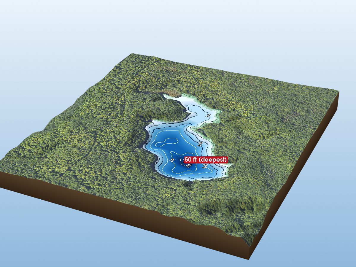 Depth map of Echo Lake