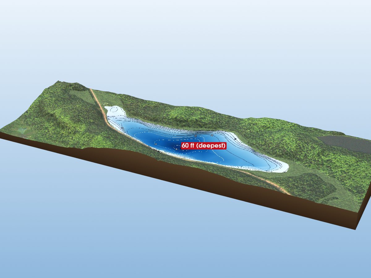 Depth map of Echo Lake