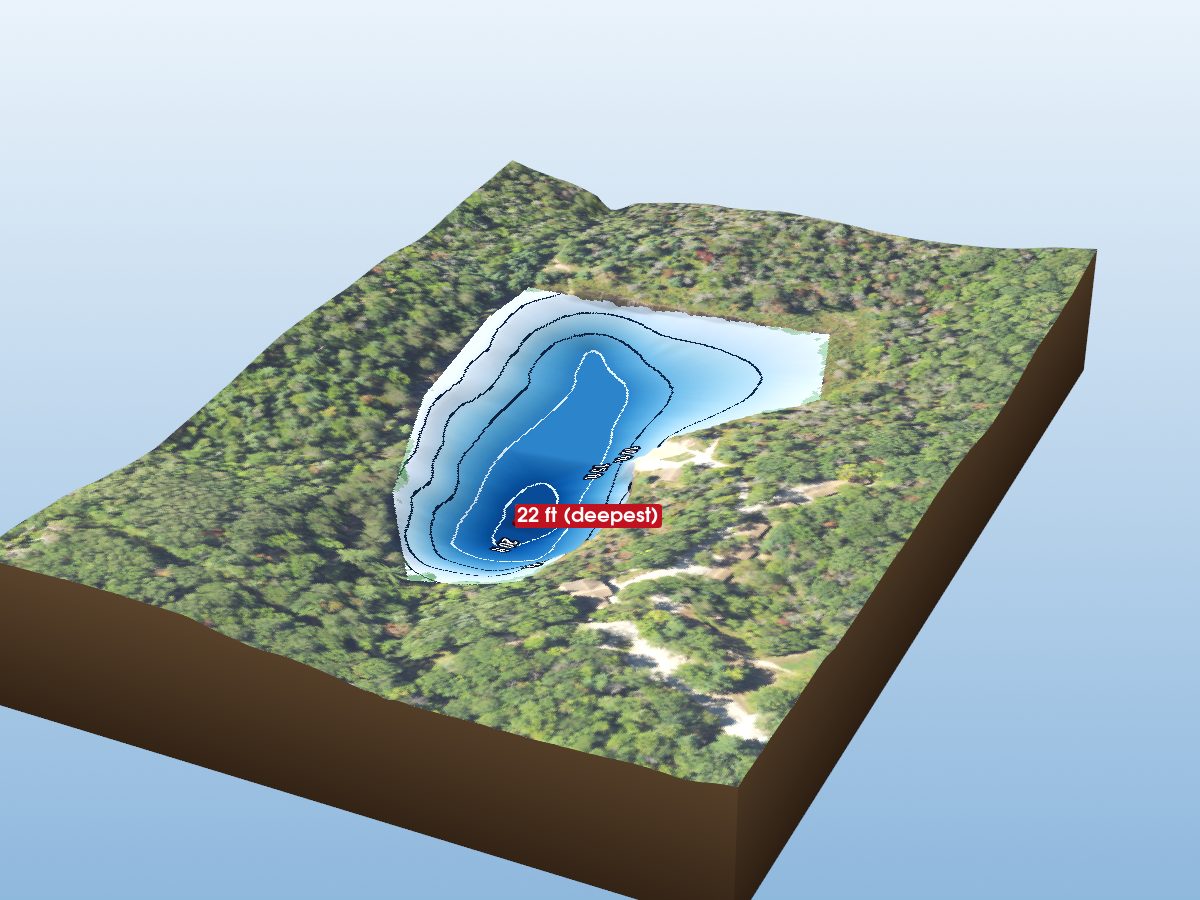 Depth map of Echo Lake