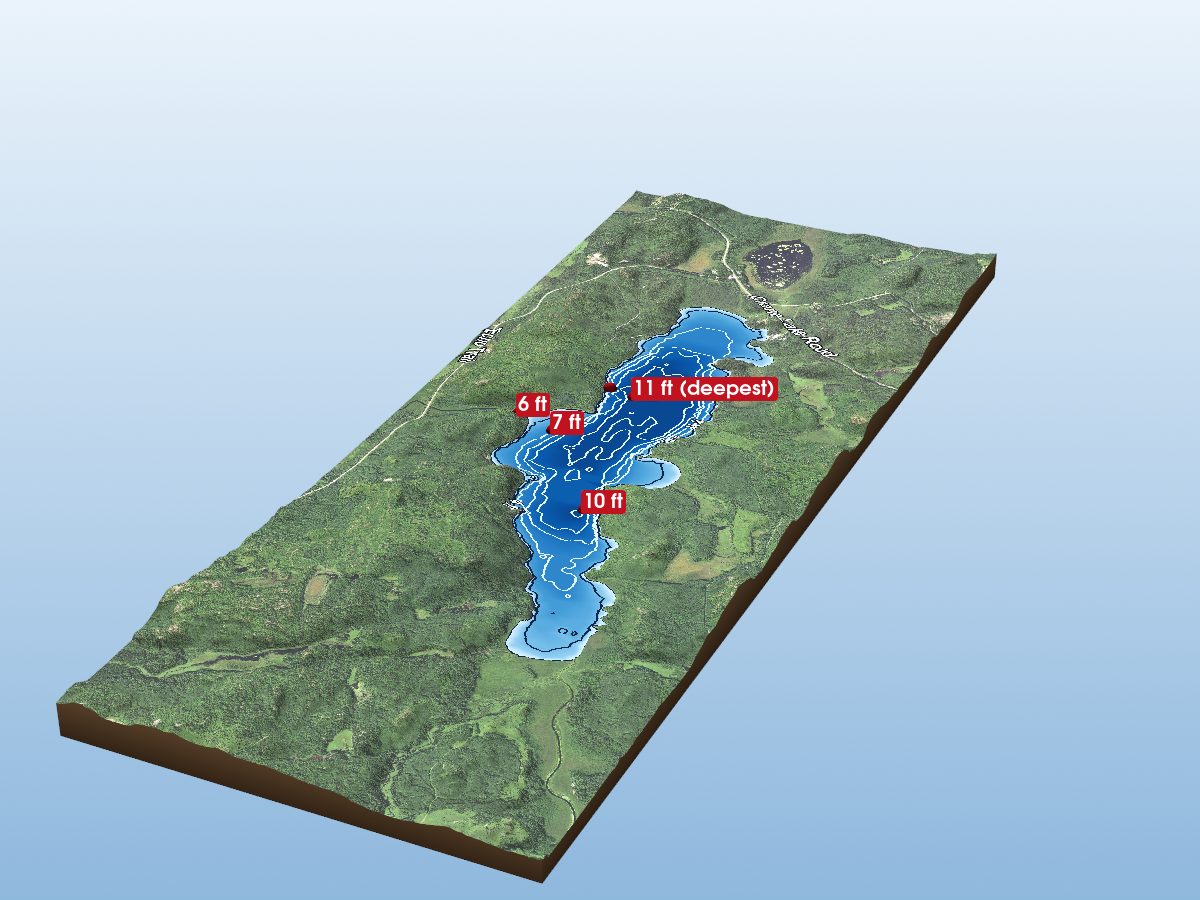 Depth map of Echo Lake