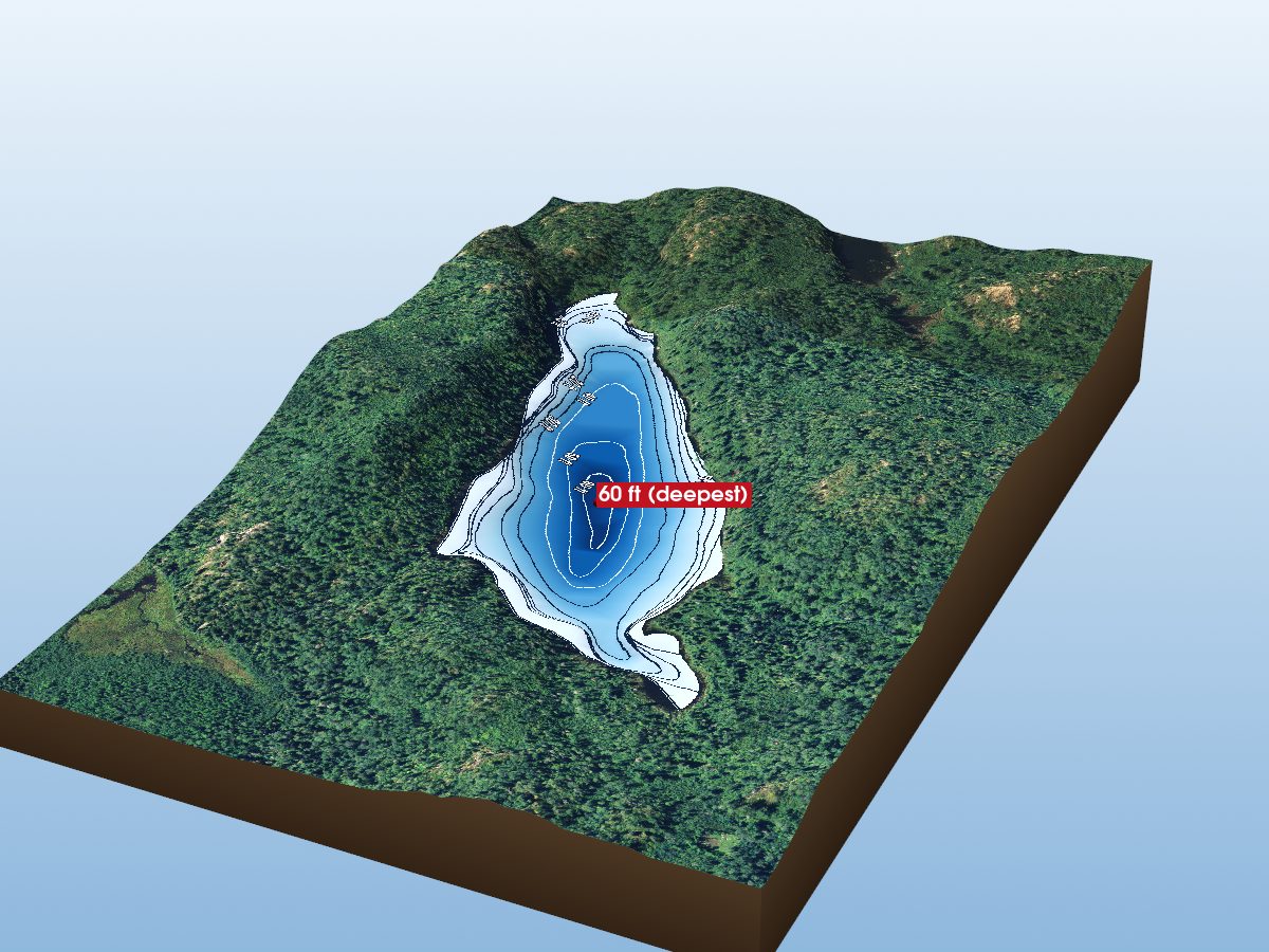 Depth map of Echo Lake