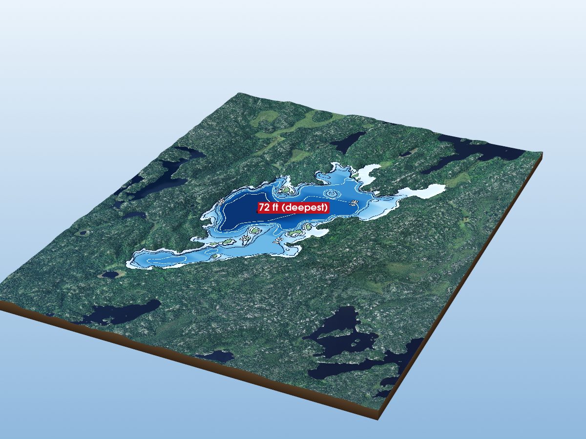 Depth map of Eden Lake