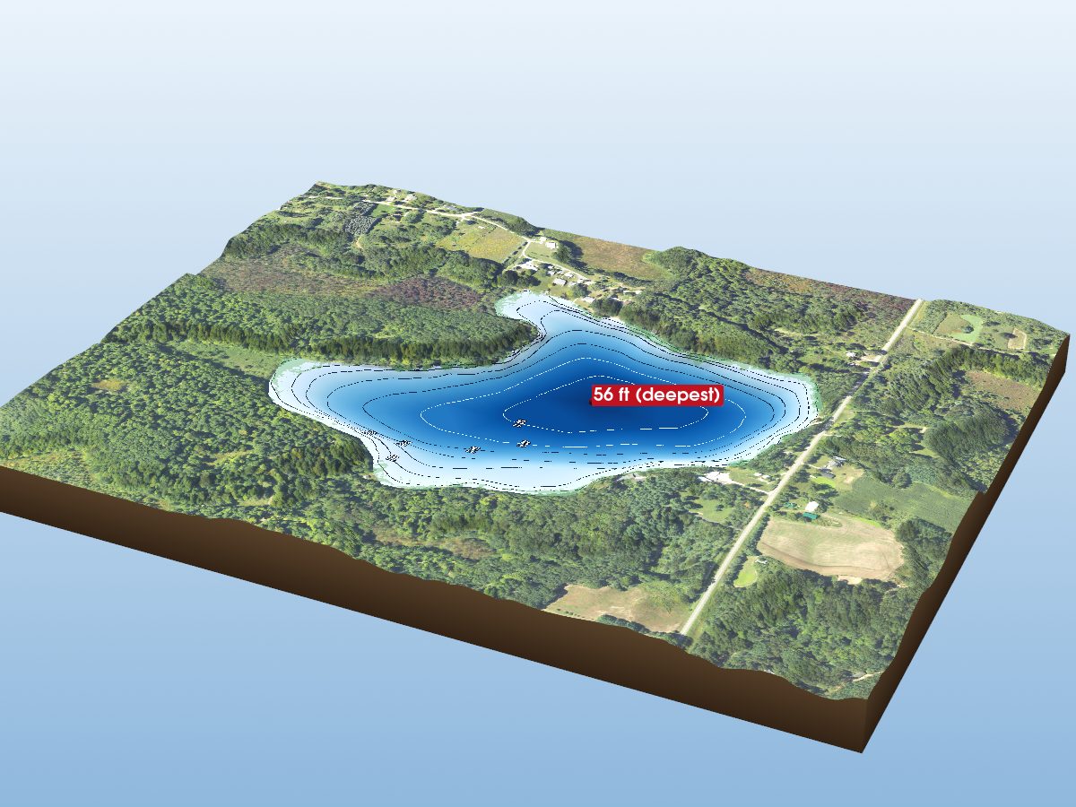 Depth map of Eden Lake