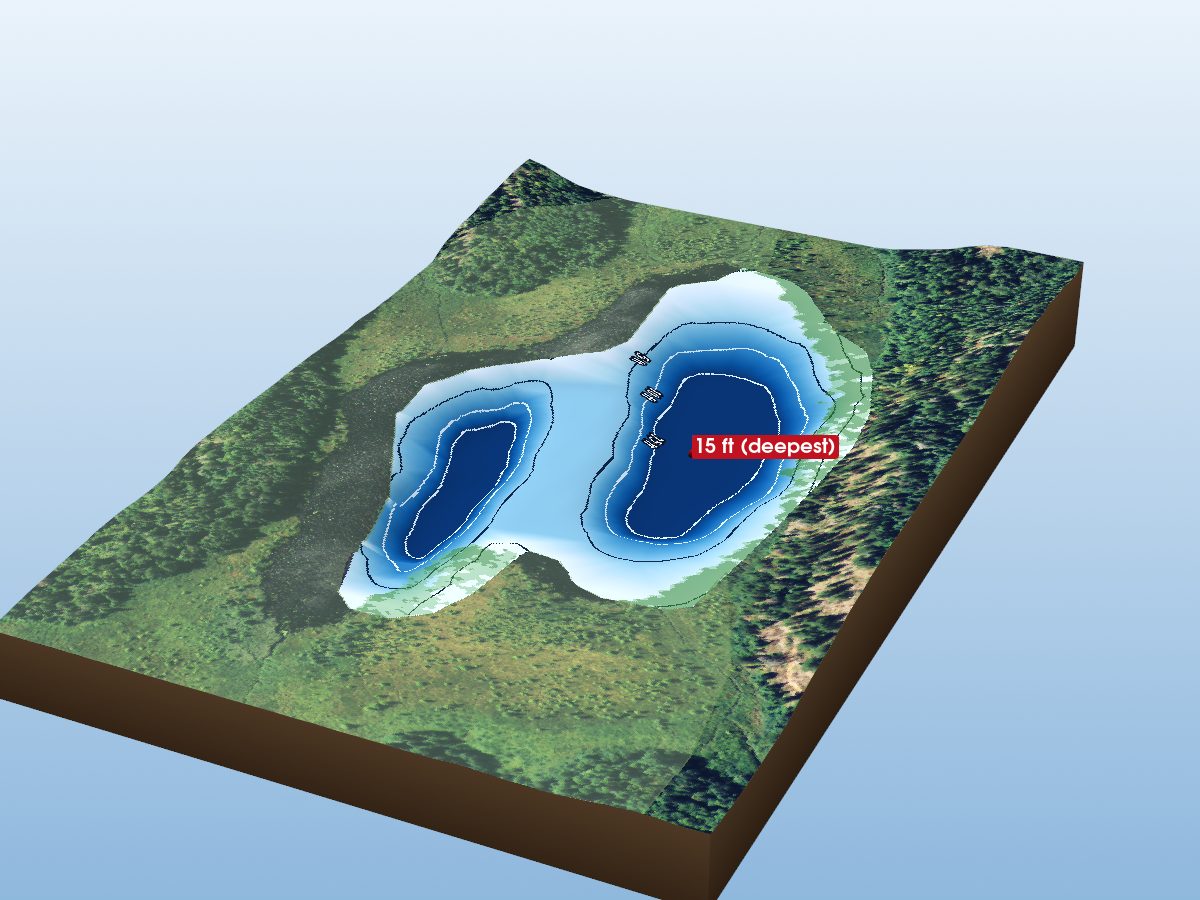 Depth map of Elgin Lake