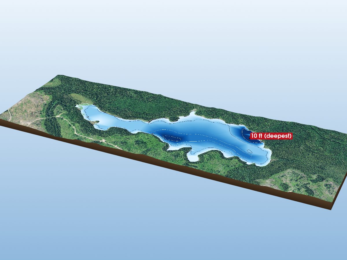 Depth map of Eli Lake