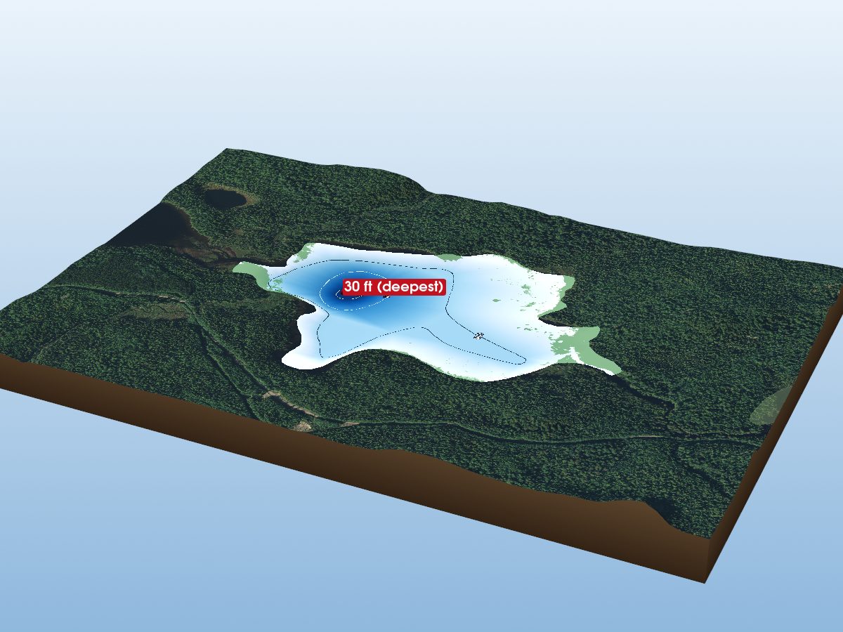 Depth map of Elissa Lake