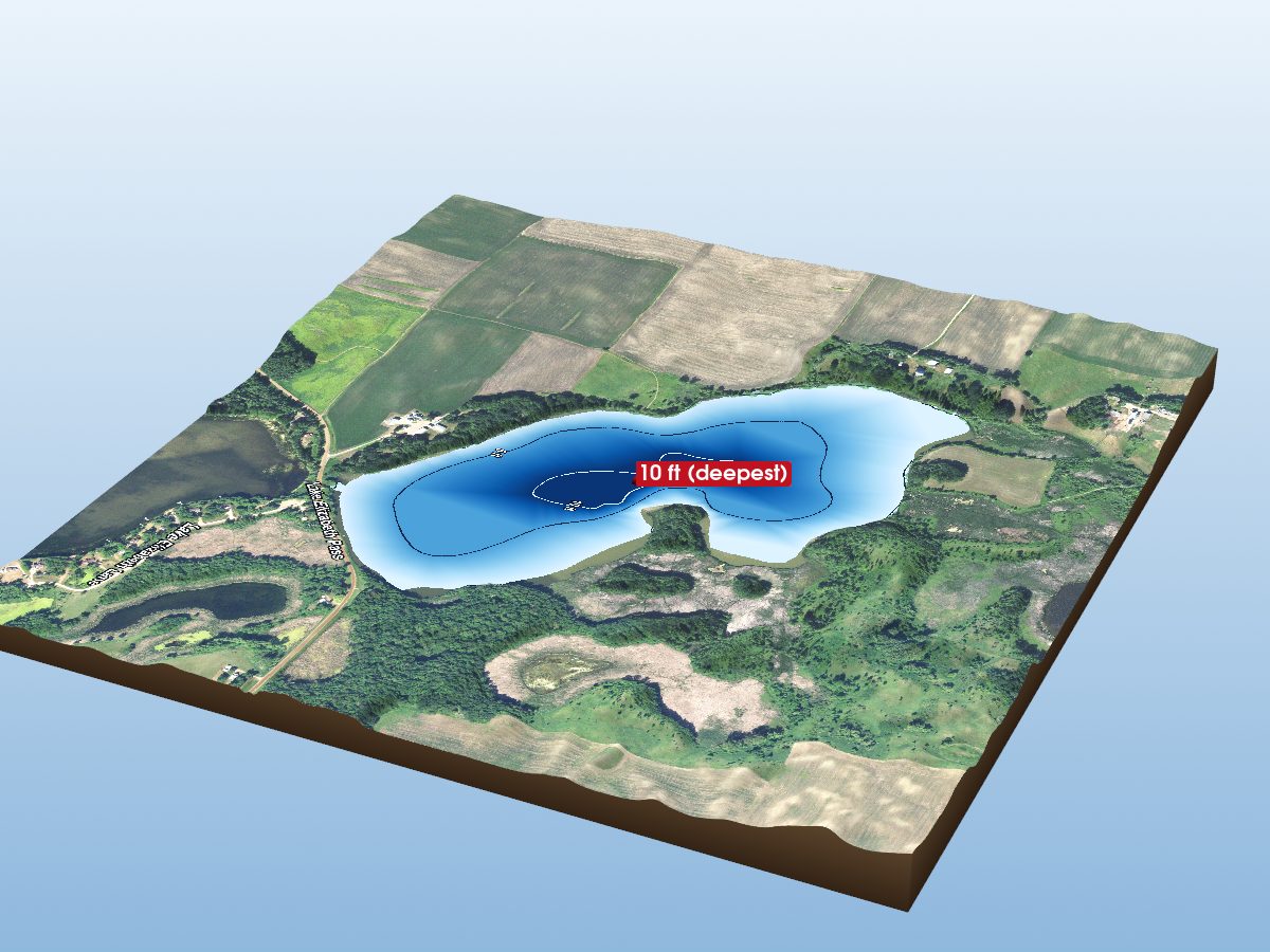 Depth map of Ella Lake