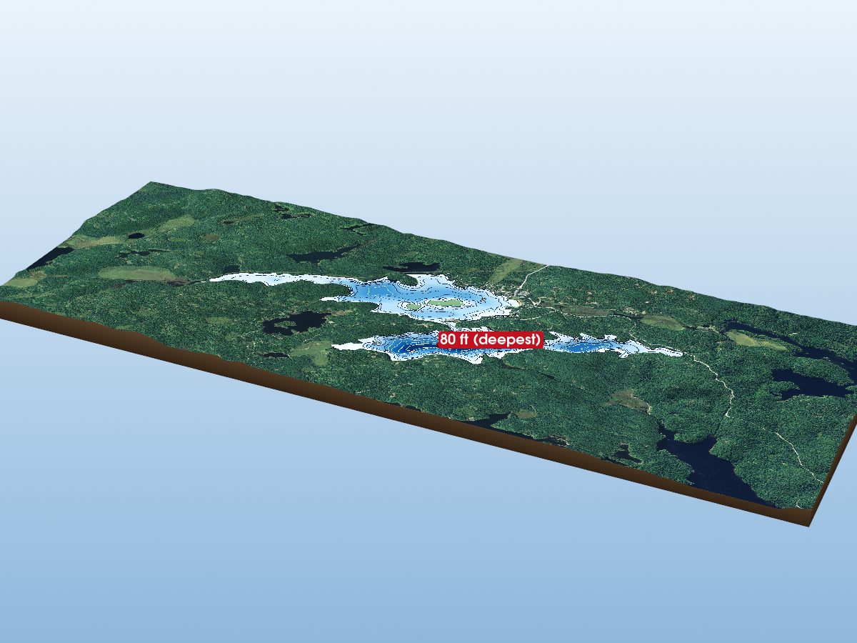 Depth map of Ella Lake