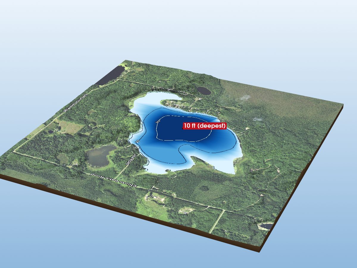 Depth map of Elliot Lake