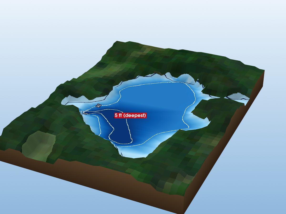 Depth map of Elliott Lake